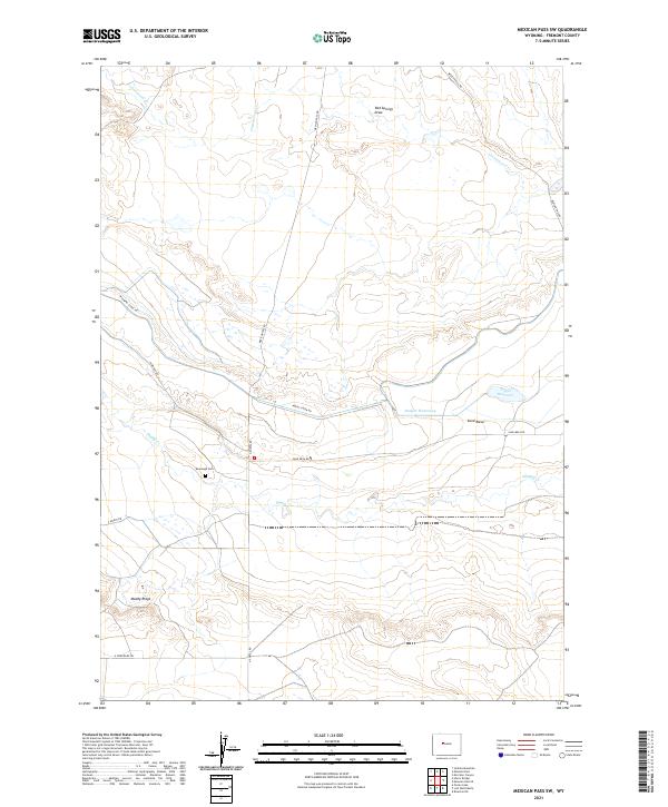 Mexican Pass SW topographic map thumbnail