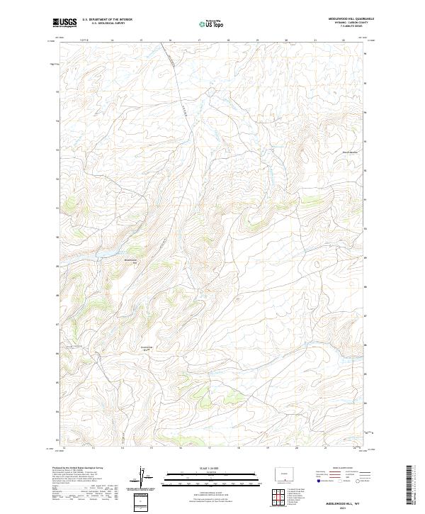 Middlewood Hill topographic map thumbnail