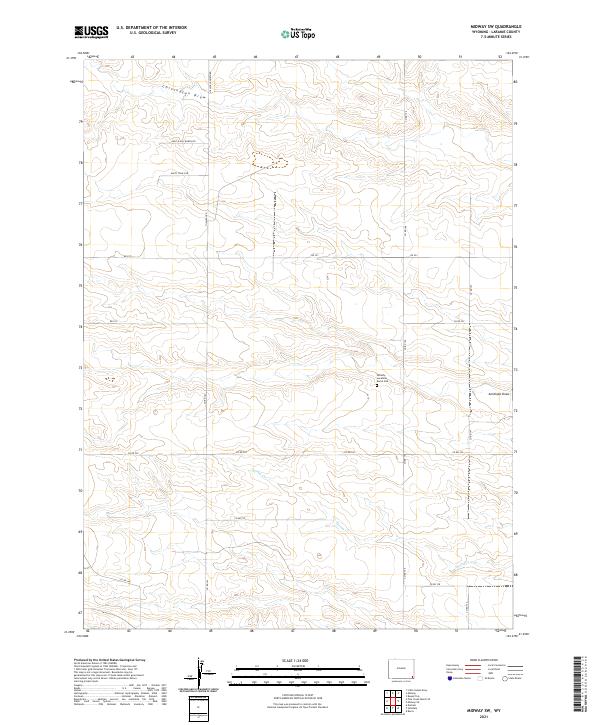 Midway SW topographic map thumbnail