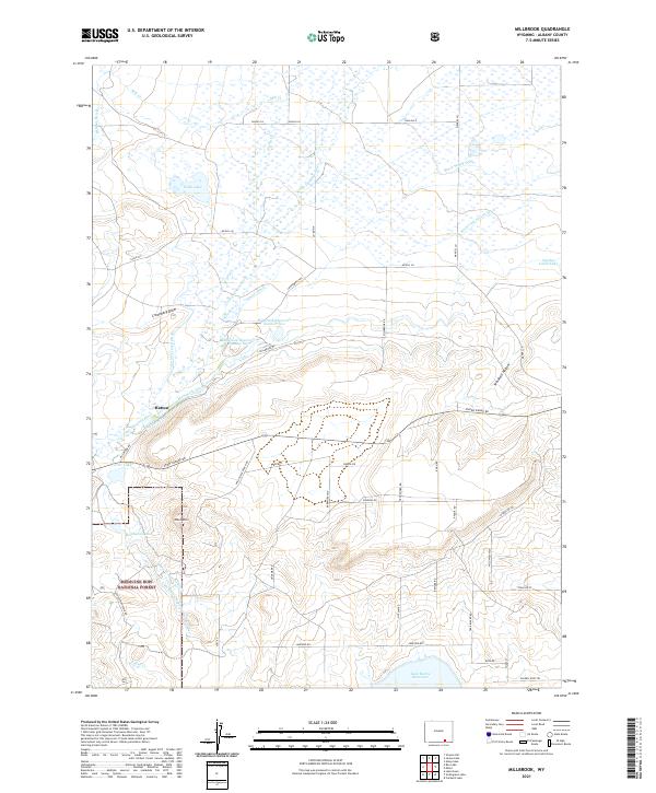Millbrook topographic map thumbnail