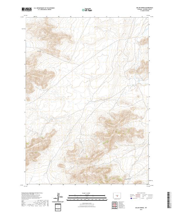 Miller Spring topographic map thumbnail