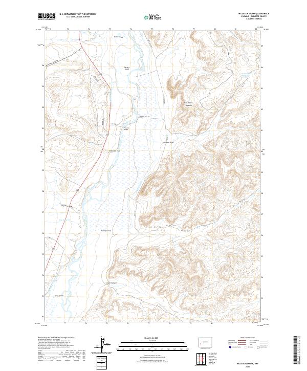 Milleson Draw topographic map thumbnail