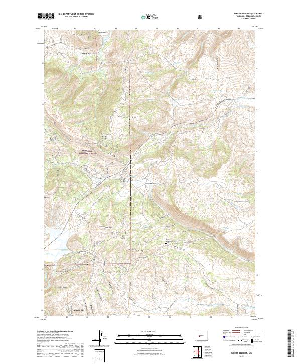 Miners Delight topographic map thumbnail