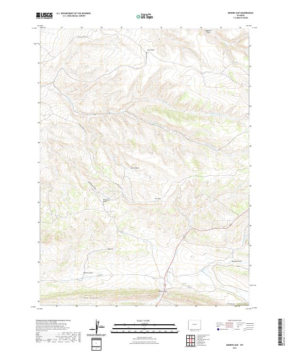 Minnies Gap topographic map thumbnail