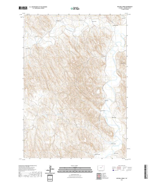 Mitchell Draw topographic map thumbnail