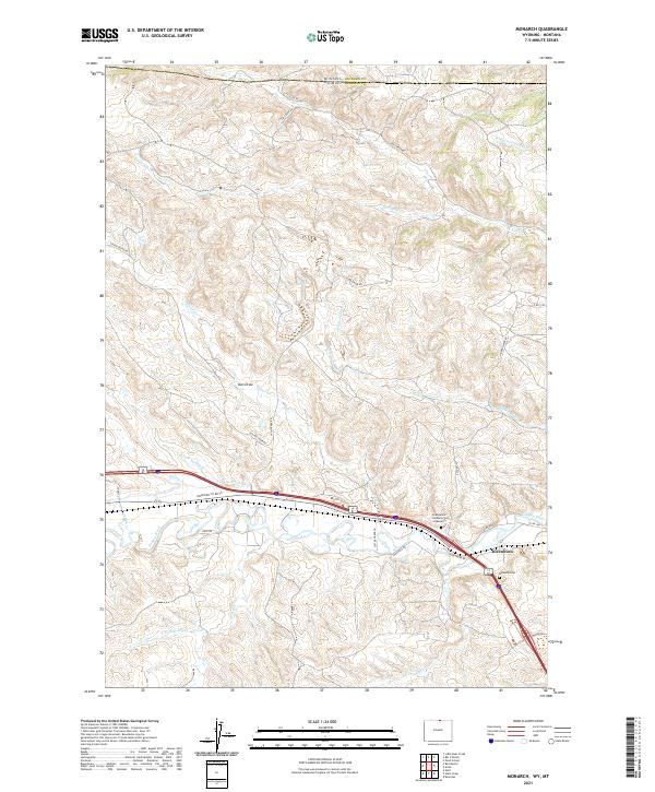 Monarch topographic map thumbnail