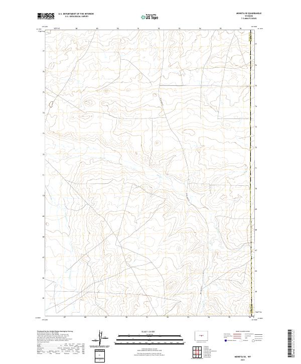 Moneta SE topographic map thumbnail