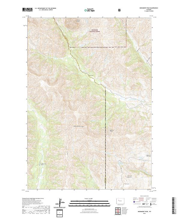 Monument Peak topographic map thumbnail