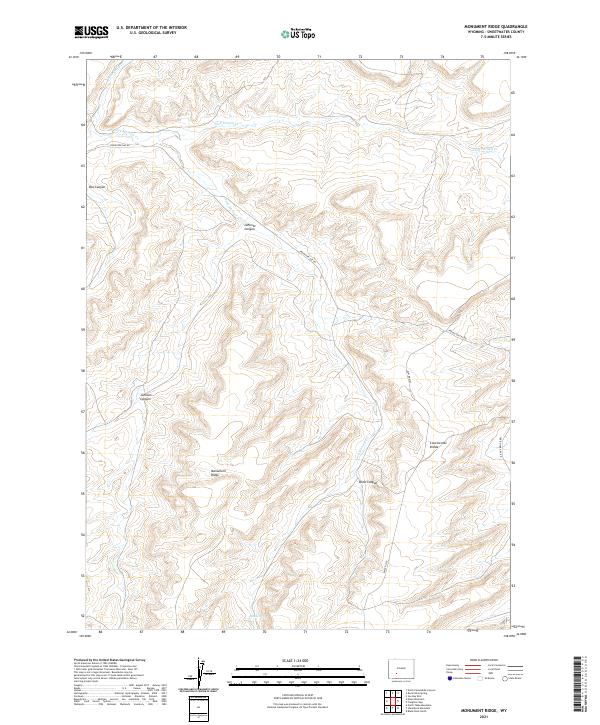 Monument Ridge topographic map thumbnail