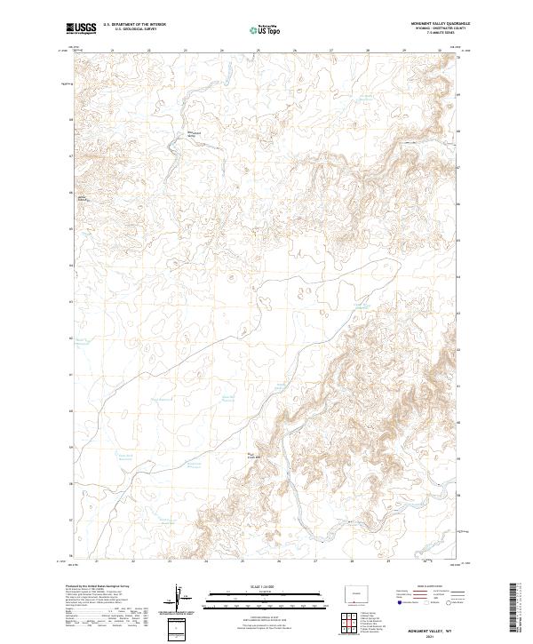 Monument Valley topographic map thumbnail