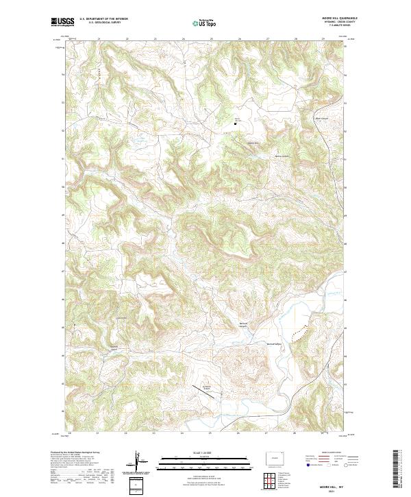 Moore Hill 2021 topographic map thumbnail