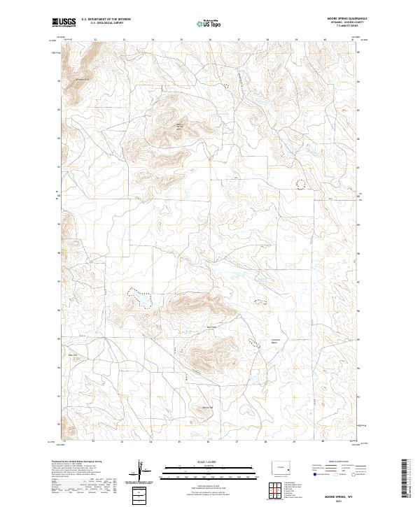Moore Spring topographic map thumbnail