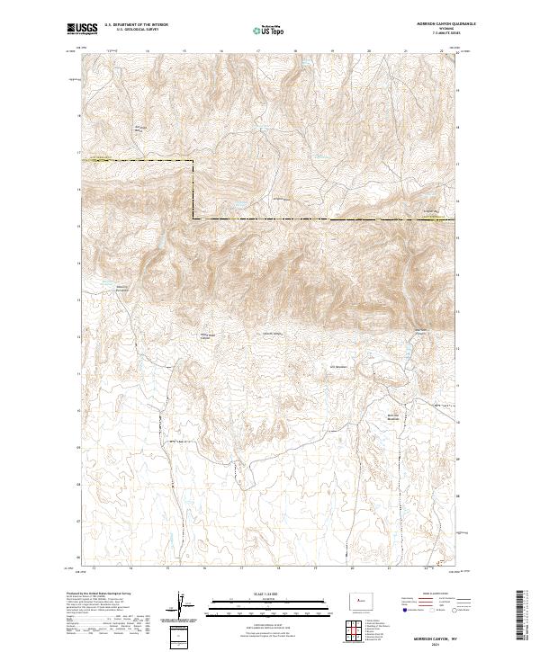 Morrison Canyon topographic map thumbnail