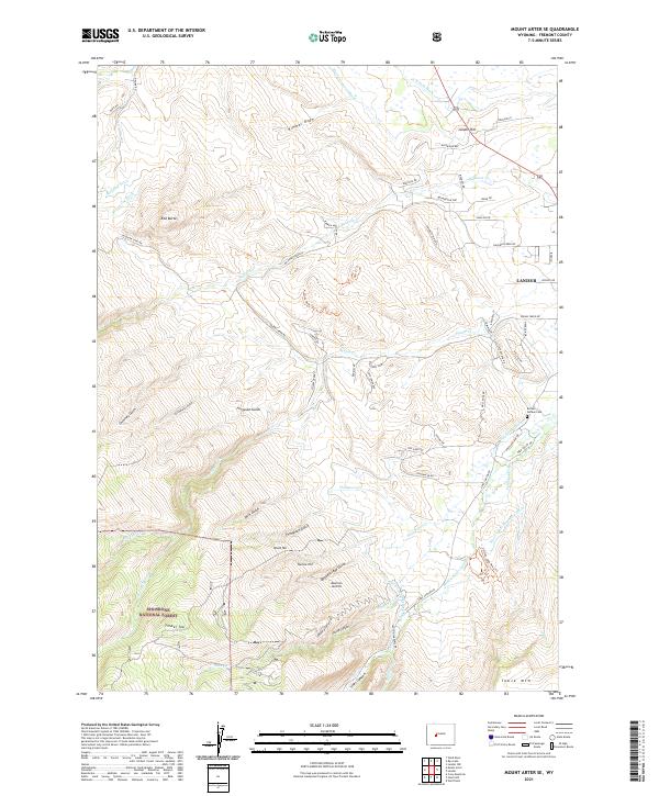 Mount Arter SE 2021 topographic map thumbnail