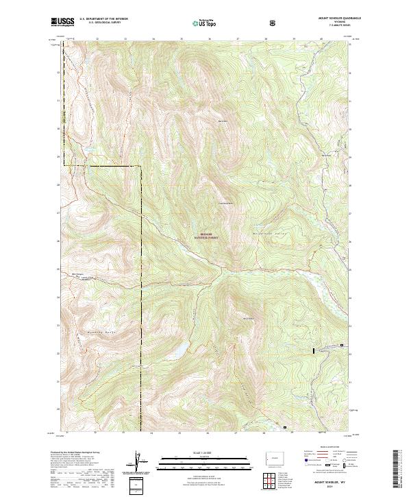 Mount Schidler topographic map thumbnail