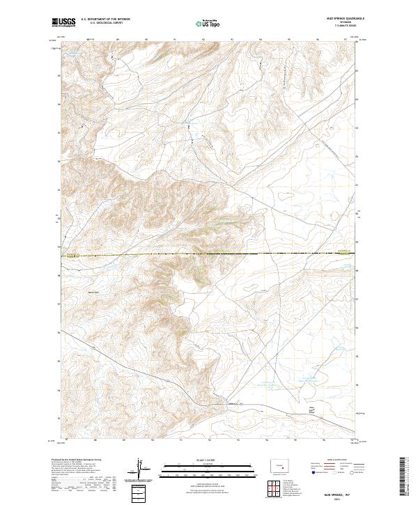 Mud Springs topographic map thumbnail