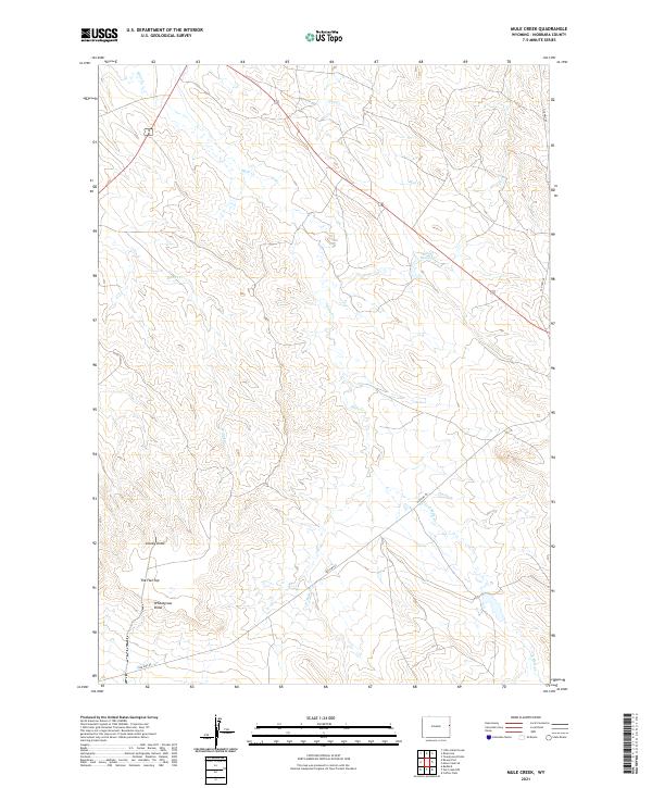 Mule Creek topographic map thumbnail