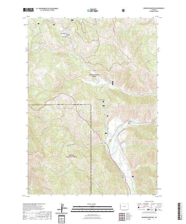 Munger Mountain 2021 topographic map thumbnail