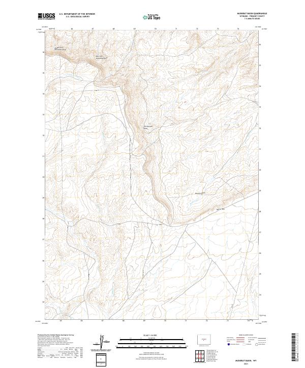 Muskrat Basin 2021 topographic map thumbnail