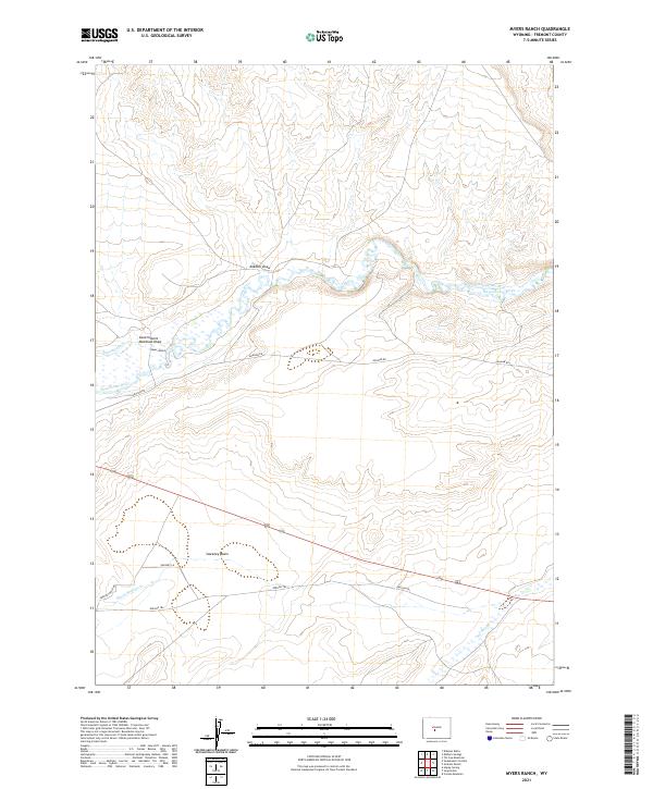 Myers Ranch topographic map thumbnail