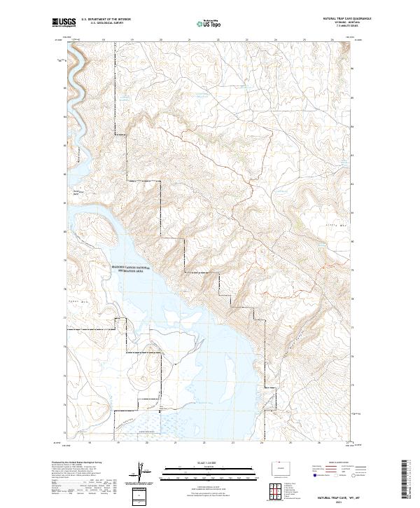 Natural Trap Cave topographic map thumbnail