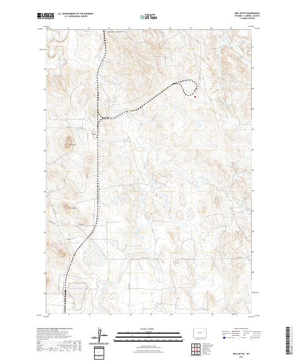 Neil Butte topographic map thumbnail