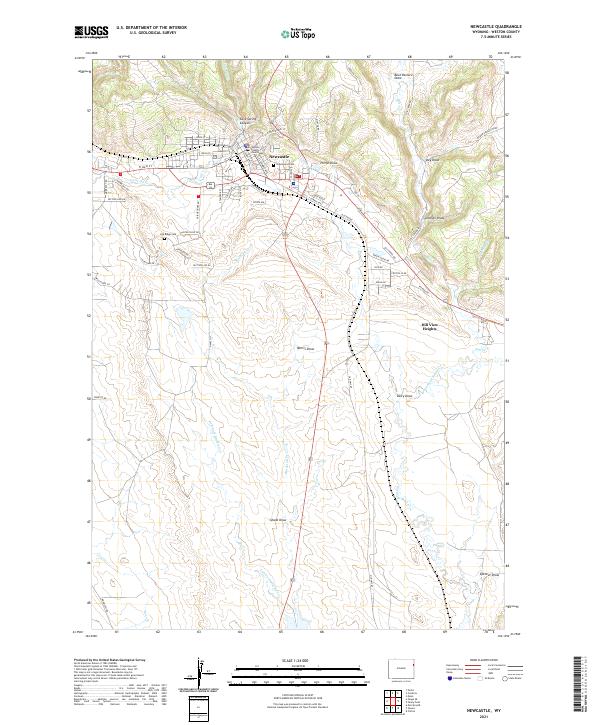 Newcastle 2021 topographic map thumbnail