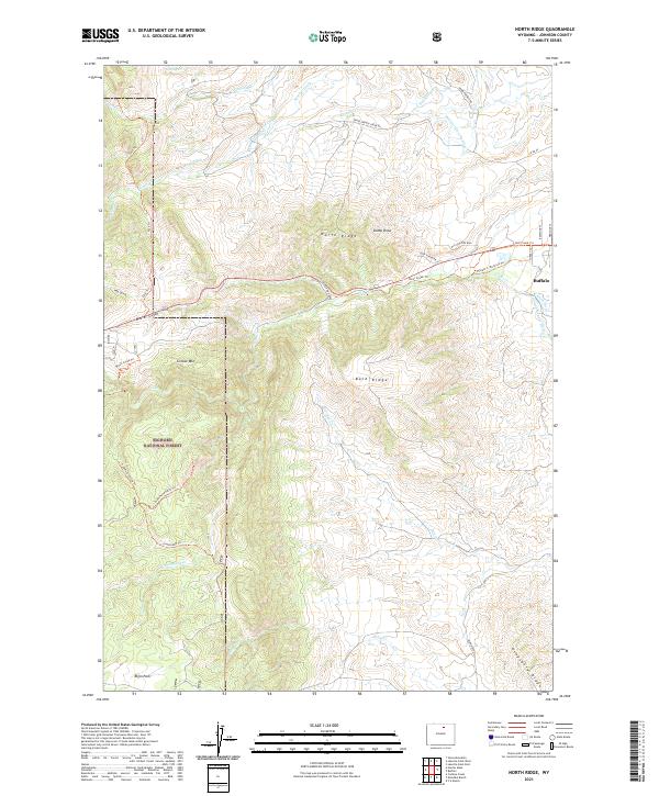 North Ridge topographic map thumbnail