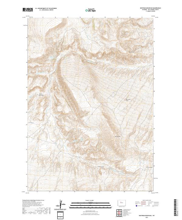 Nostrum Mountain topographic map thumbnail