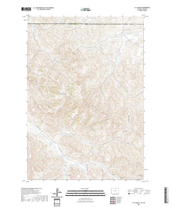 O T O Ranch topographic map thumbnail