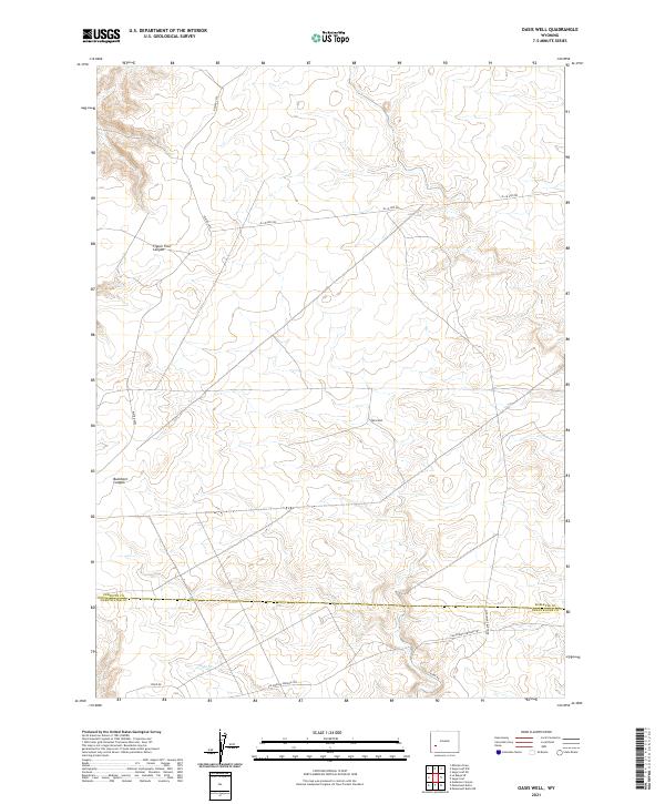 Oasis Well topographic map thumbnail