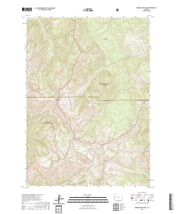 Observation Peak topographic map thumbnail