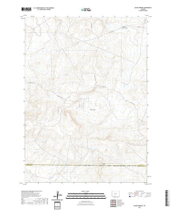 Olson Springs 2021 topographic map thumbnail