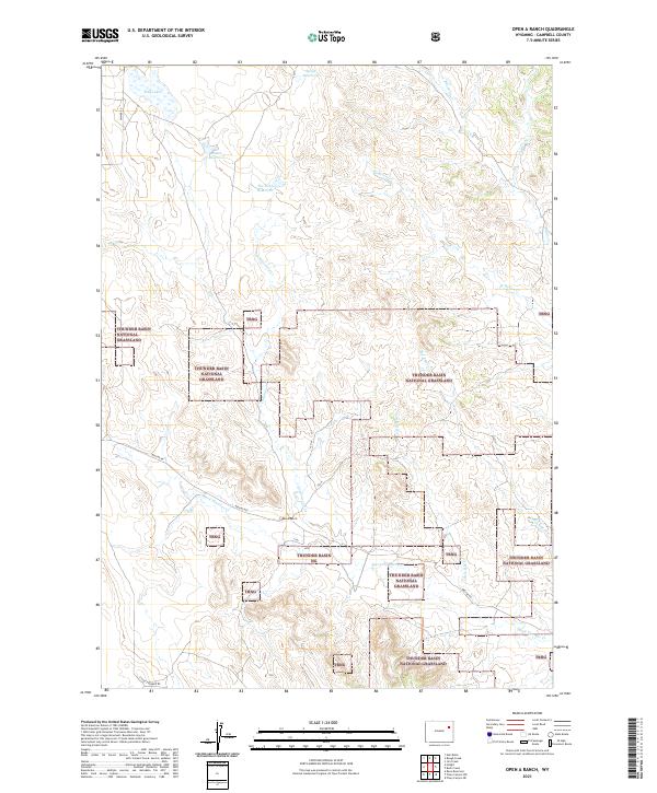 Open A Ranch 2021 topographic map thumbnail