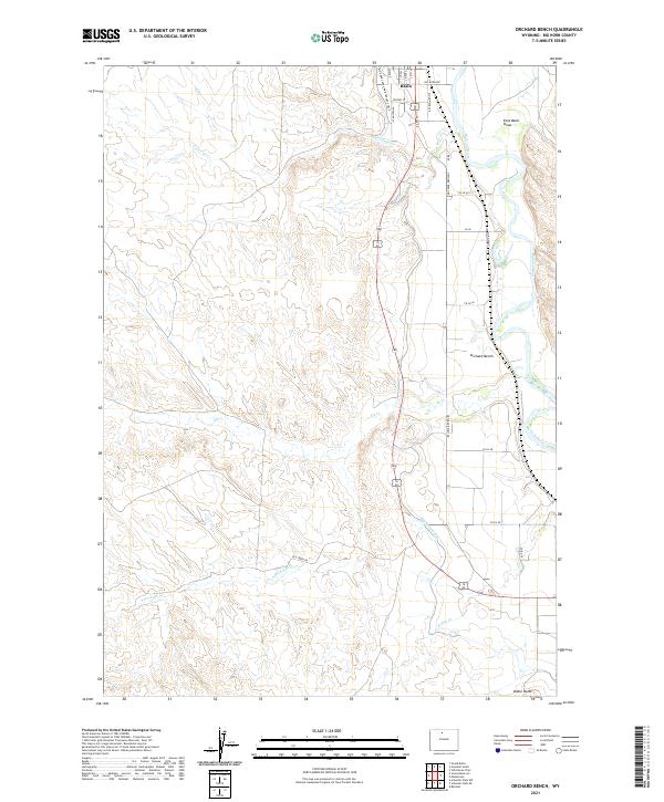 Orchard Bench topographic map thumbnail