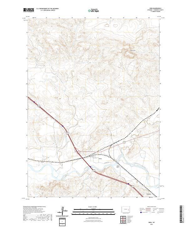 Orin topographic map thumbnail