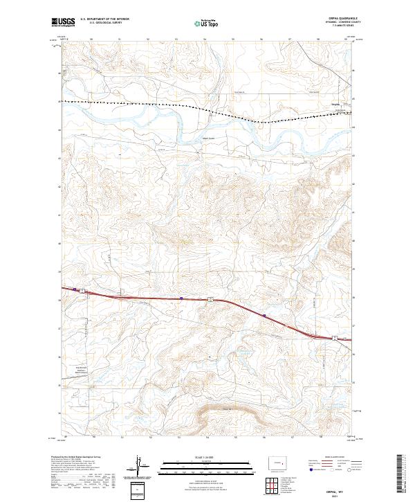 Orpha topographic map thumbnail