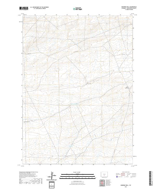Osborne Well topographic map thumbnail