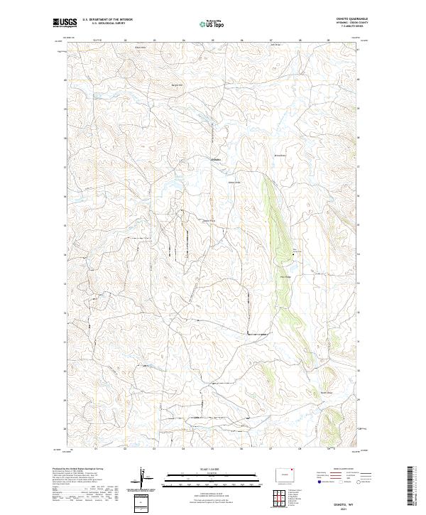 Oshoto topographic map thumbnail