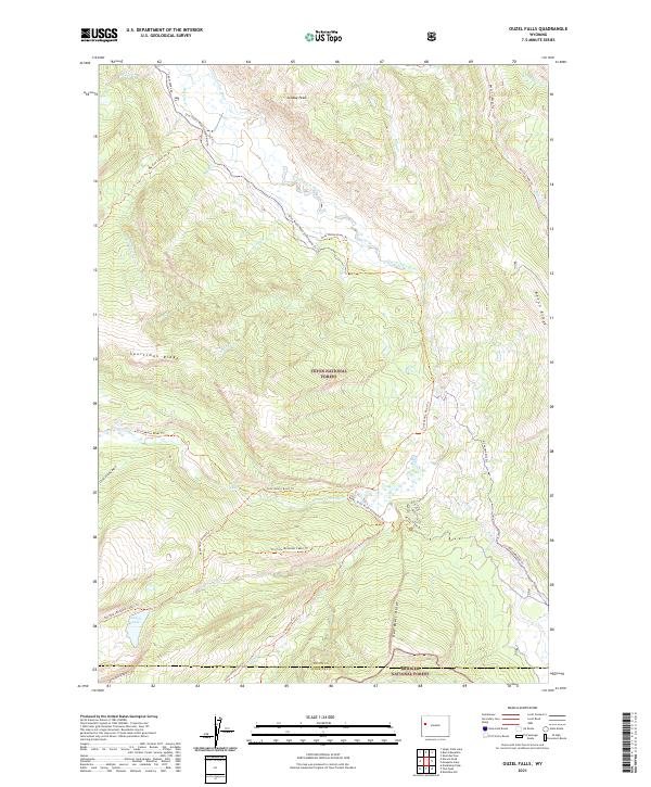 Ouzel Falls topographic map thumbnail