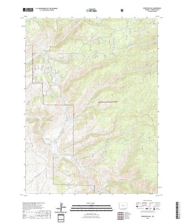 Overlook Hill topographic map thumbnail