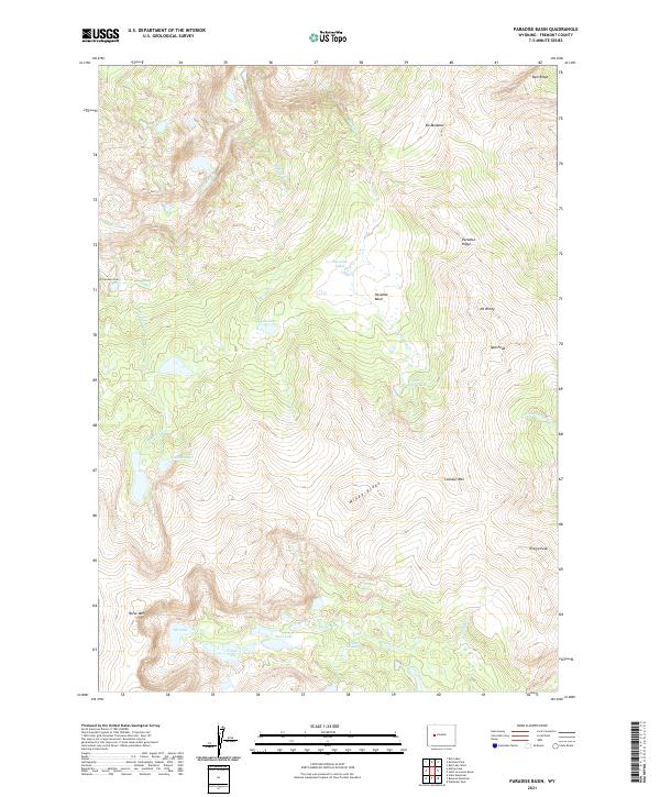 Paradise Basin 2021 topographic map thumbnail