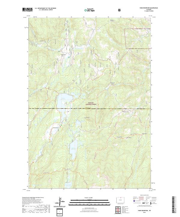 Park Reservoir topographic map thumbnail