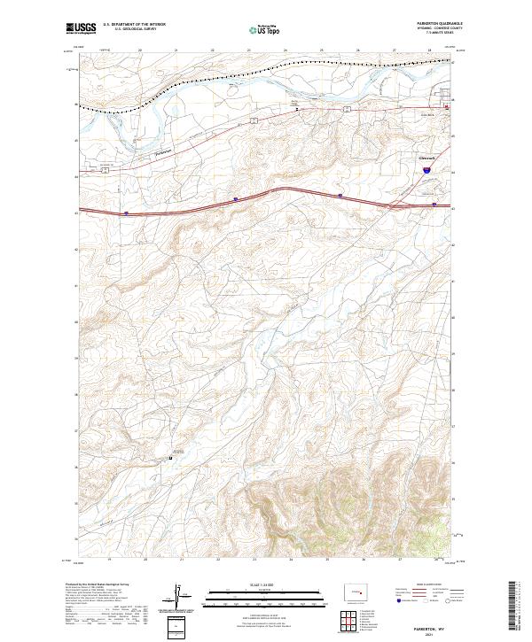 Parkerton topographic map thumbnail