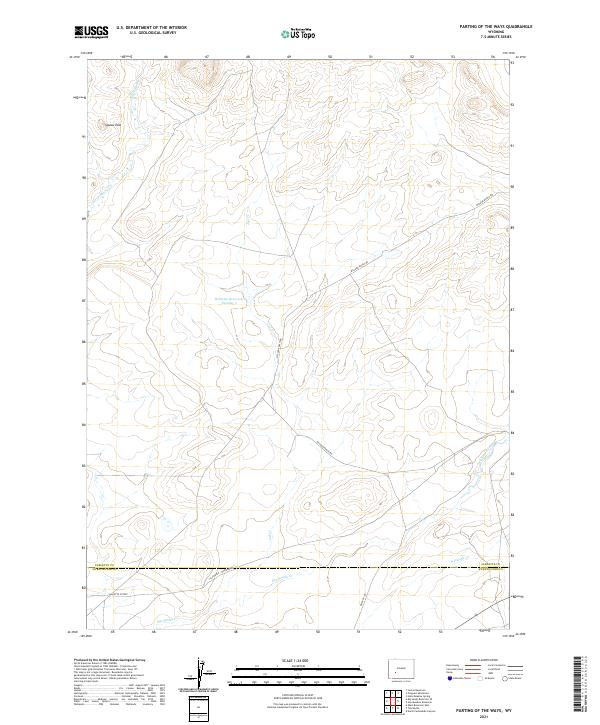 Parting of the Ways 2021 topographic map thumbnail