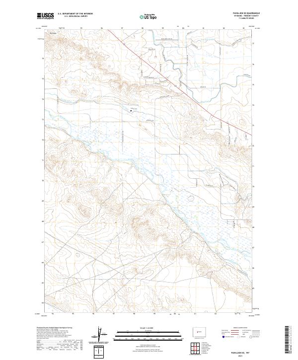 Pavillion SE 2021 topographic map thumbnail