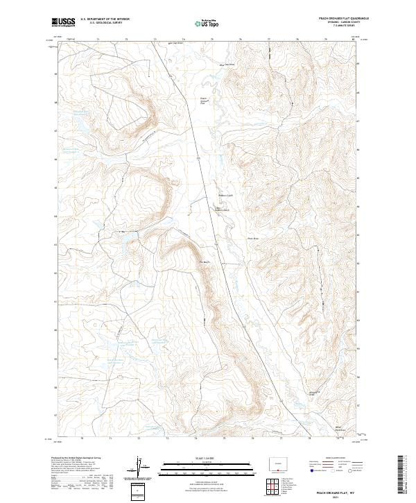 Peach Orchard Flat topographic map thumbnail
