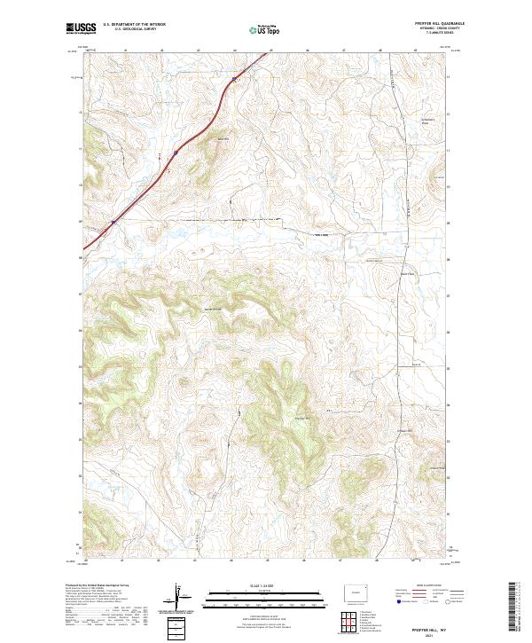 Pfeiffer Hill topographic map thumbnail