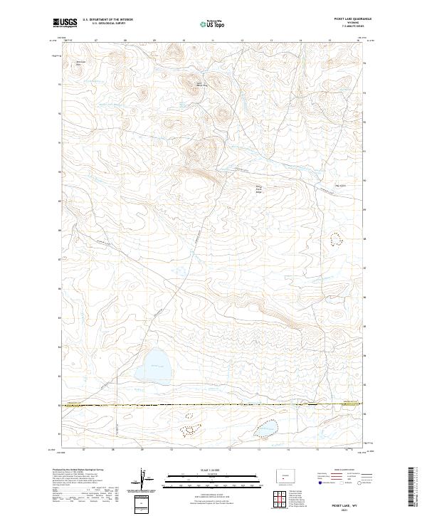 Picket Lake 2021 topographic map thumbnail