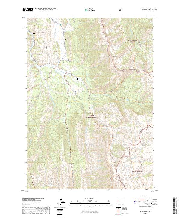 Pickle Pass topographic map thumbnail